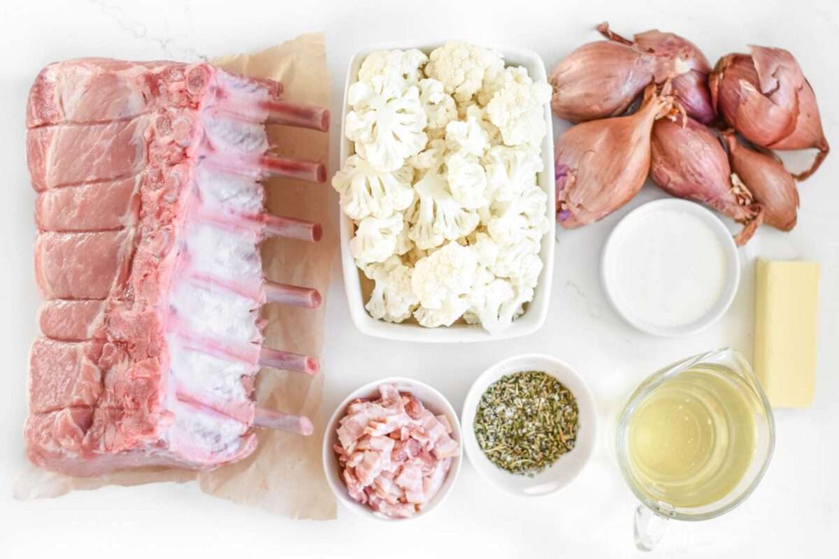 Ingredients-ribeye-pork-roast Ingredients for ribeye pork roast.