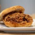 Dr. Pepper Pulled Pork on a bun.