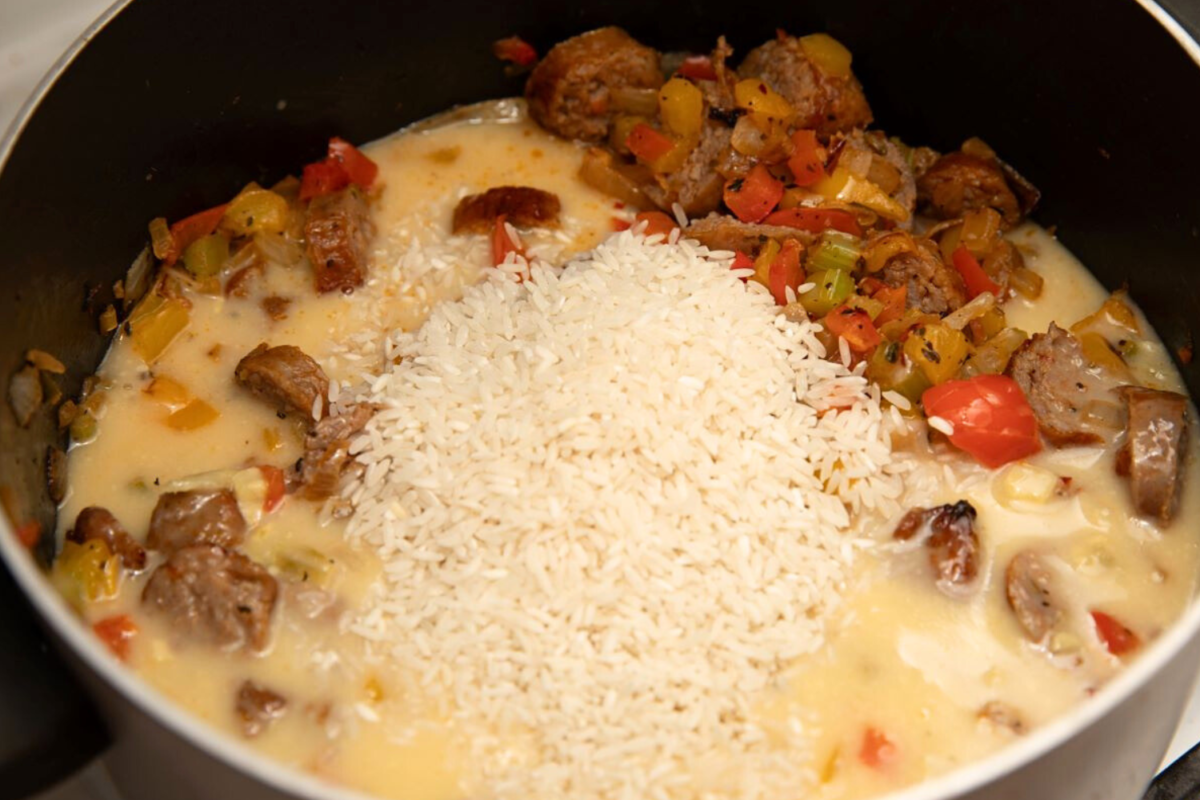 Stovetop Sausage and Rice Casserole