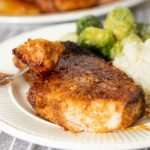 How to prevent dry pork chops by cooking in an air fryer.